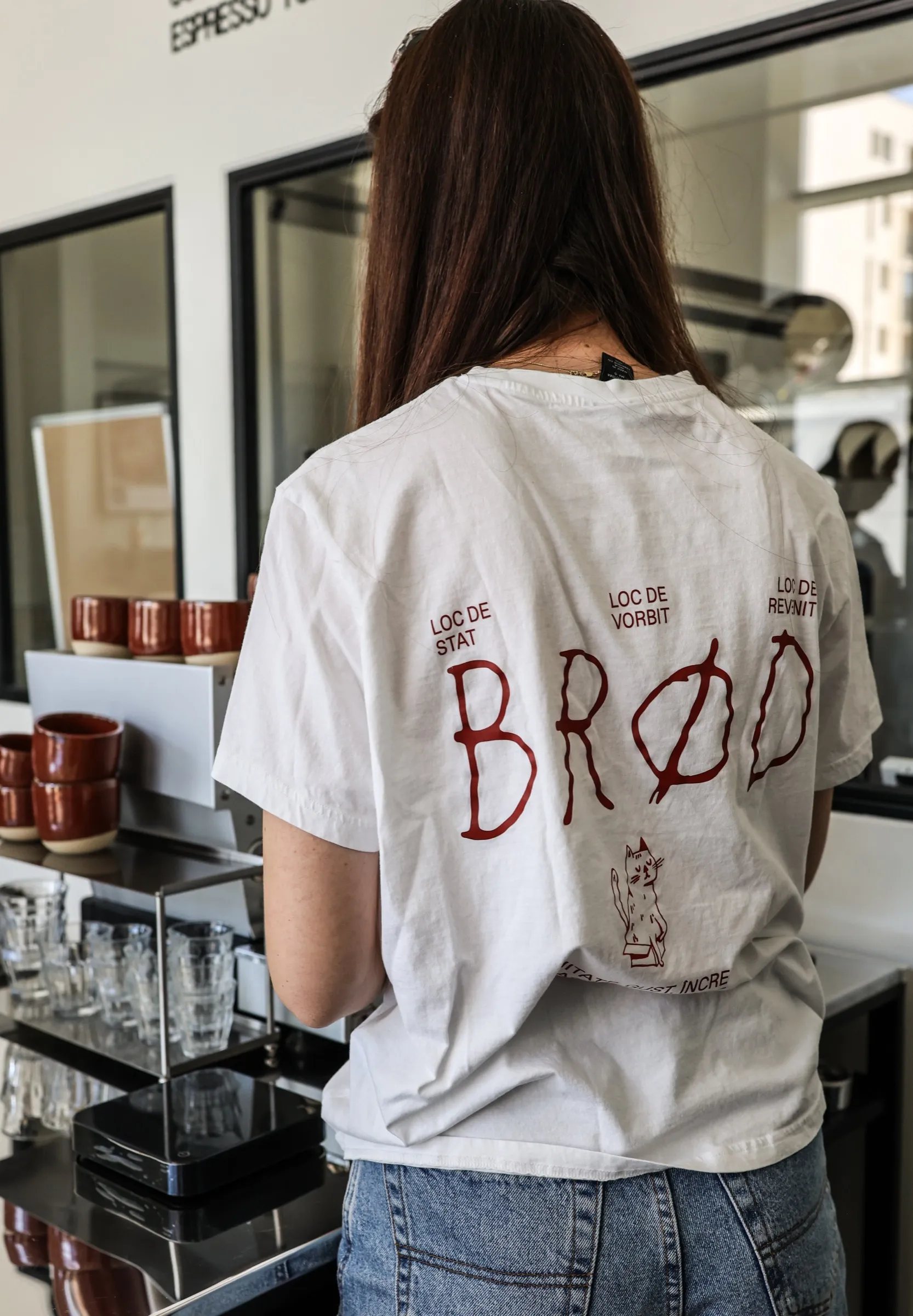 Tricou BRØD, imprimeu pe spate